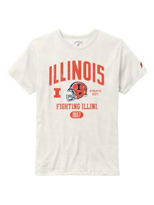 Image of FIGHTING ILLINI VICTORY FALLS S/S TEE SHIRT -  heathercanvas